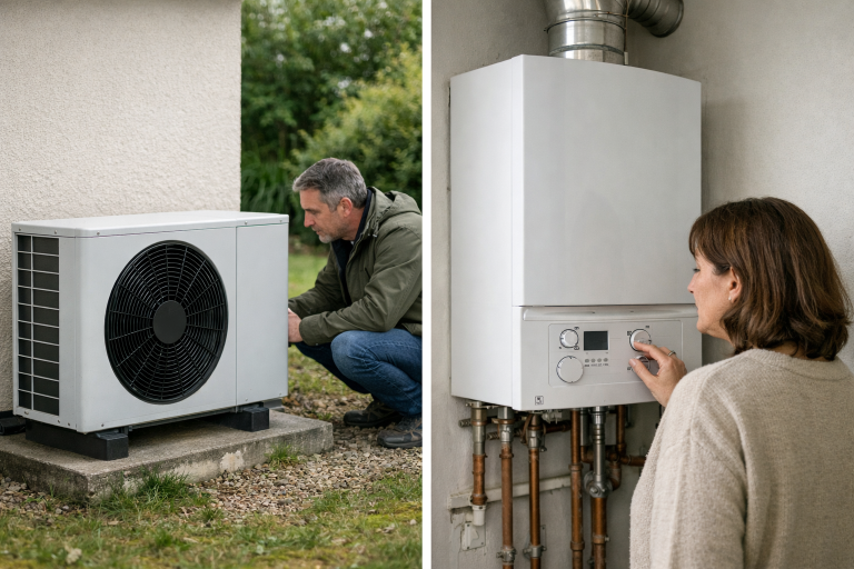 Comparaison pompe à chaleur et chaudière gaz pour choisir son système de chauffage domestique optimal